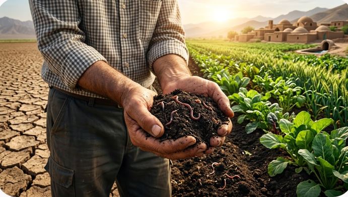 احیای خاک کشاورزی کرانه نیلگون افق