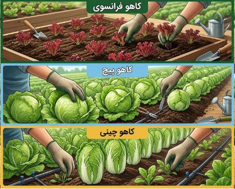 نحوه کاشت کاهو