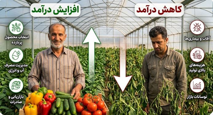 درامد گلخانه چقدره